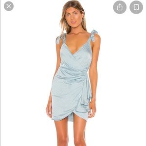 NBD Indie mini dress in baby blue
